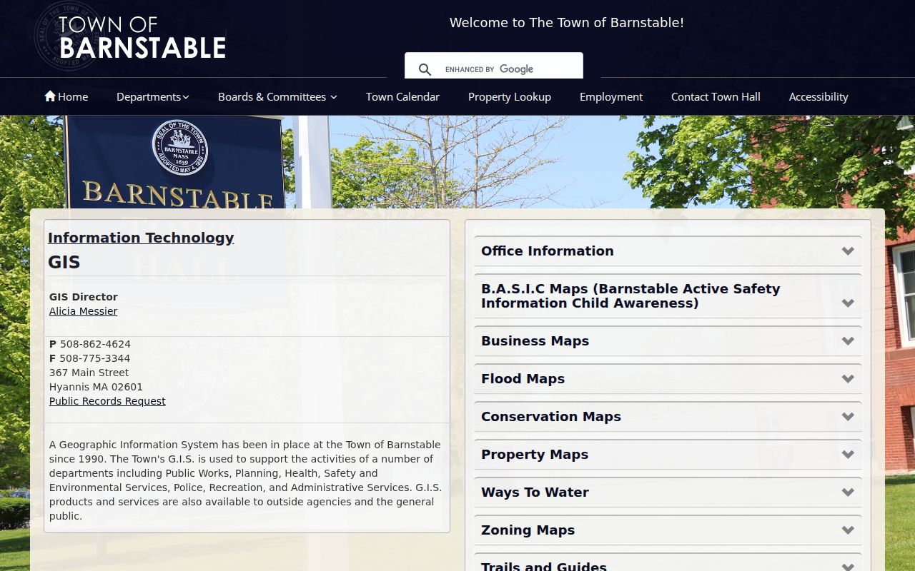 Barnstable County neighbors GIS Department parcel resources